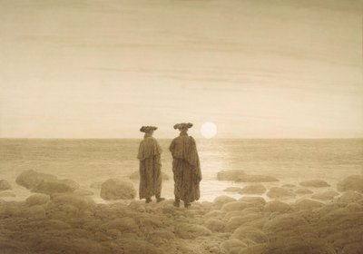 Salida de la luna de Caspar David Friedrich
